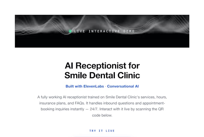 build an ai voice agent, custom ai receptionist that generates leads
